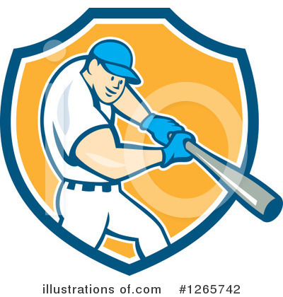 Royalty-Free (RF) Baseball Clipart Illustration by patrimonio - Stock Sample #1265742