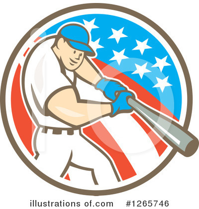 Royalty-Free (RF) Baseball Clipart Illustration by patrimonio - Stock Sample #1265746