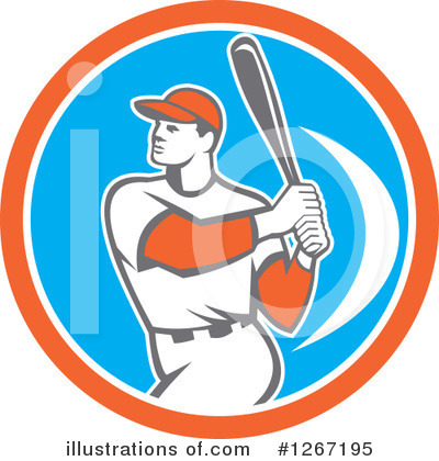 Royalty-Free (RF) Baseball Clipart Illustration by patrimonio - Stock Sample #1267195