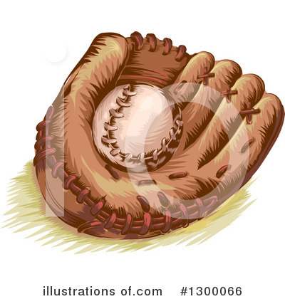 Royalty-Free (RF) Baseball Clipart Illustration by BNP Design Studio - Stock Sample #1300066