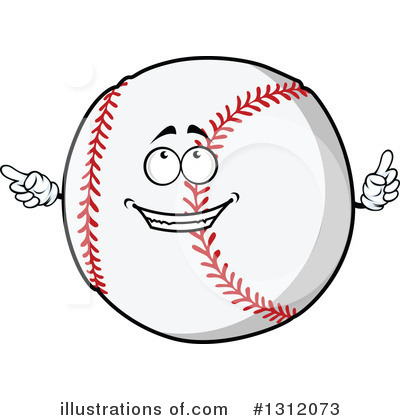 Royalty-Free (RF) Baseball Clipart Illustration by Vector Tradition SM - Stock Sample #1312073