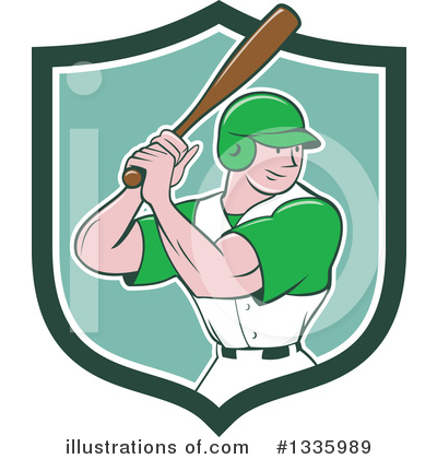 Royalty-Free (RF) Baseball Clipart Illustration by patrimonio - Stock Sample #1335989