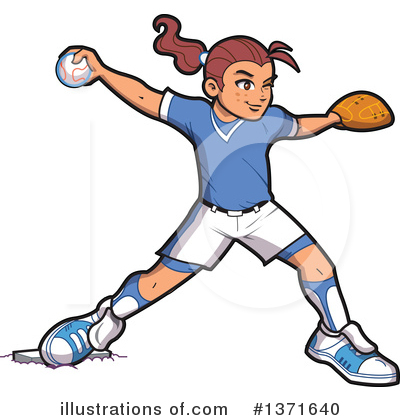 Throwing Clipart #1371640 by Clip Art Mascots