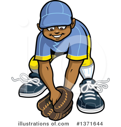 Royalty-Free (RF) Baseball Clipart Illustration by Clip Art Mascots - Stock Sample #1371644