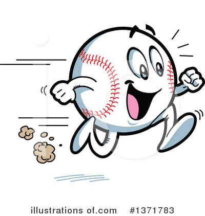 Royalty-Free (RF) Baseball Clipart Illustration by Clip Art Mascots - Stock Sample #1371783