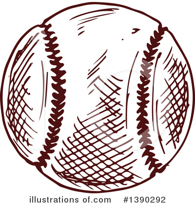 Softball Clipart #1390292 by Vector Tradition SM