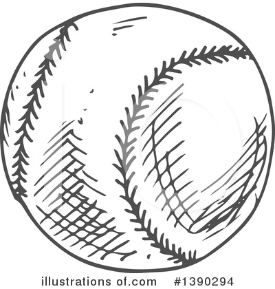 Softball Clipart #1390294 by Vector Tradition SM