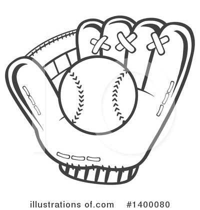 Royalty-Free (RF) Baseball Clipart Illustration by Hit Toon - Stock Sample #1400080