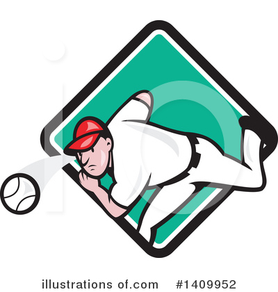 Royalty-Free (RF) Baseball Clipart Illustration by patrimonio - Stock Sample #1409952