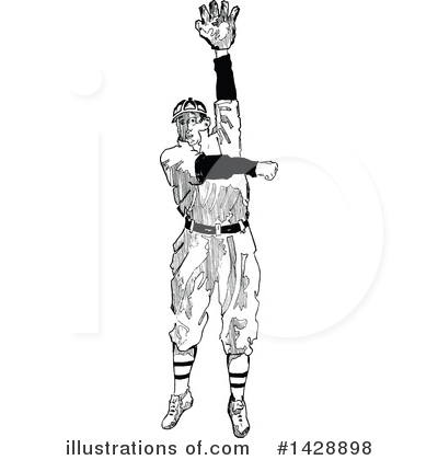Royalty-Free (RF) Baseball Clipart Illustration by Prawny Vintage - Stock Sample #1428898