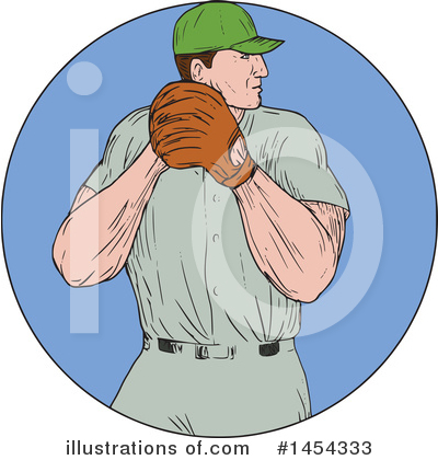 Royalty-Free (RF) Baseball Clipart Illustration by patrimonio - Stock Sample #1454333