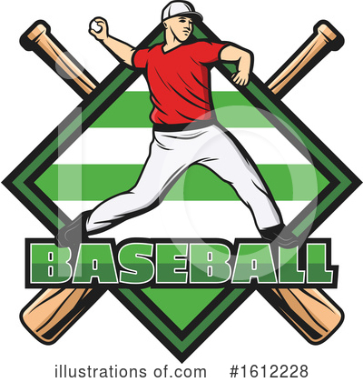 Baseball Player Clipart #1612228 by Vector Tradition SM