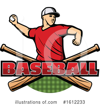 Baseball Player Clipart #1612233 by Vector Tradition SM
