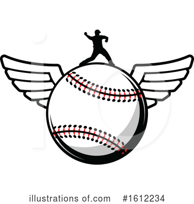 Baseball Player Clipart #1612234 by Vector Tradition SM