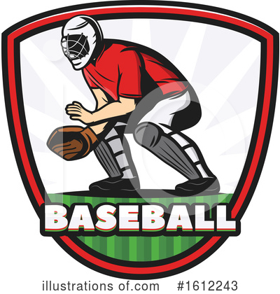 Baseball Player Clipart #1612243 by Vector Tradition SM