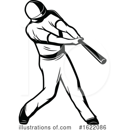 Baseball Player Clipart #1622086 by Vector Tradition SM