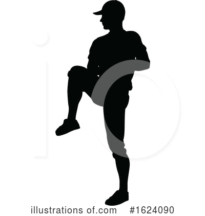 Baseball Player Clipart #1624090 by AtStockIllustration