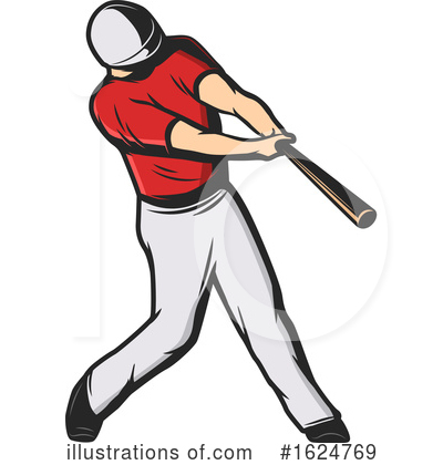 Baseball Player Clipart #1624769 by Vector Tradition SM