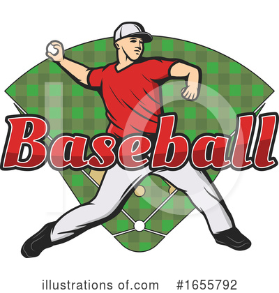 Baseball Player Clipart #1655792 by Vector Tradition SM