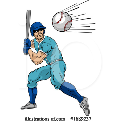 Baseball Player Clipart #1689237 by AtStockIllustration