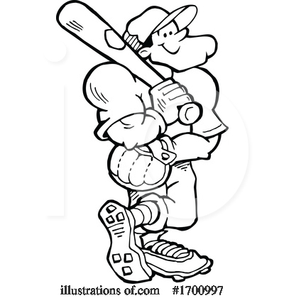 Royalty-Free (RF) Baseball Clipart Illustration by Johnny Sajem - Stock Sample #1700997
