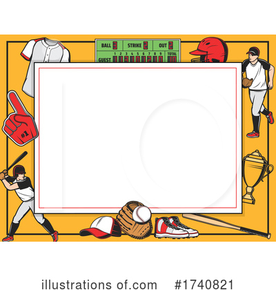 Royalty-Free (RF) Baseball Clipart Illustration by Vector Tradition SM - Stock Sample #1740821