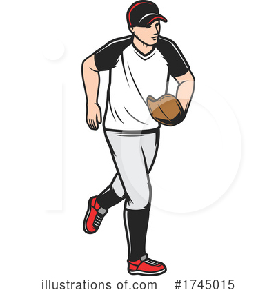 Baseball Player Clipart #1745015 by Vector Tradition SM