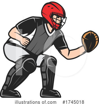 Baseball Player Clipart #1745018 by Vector Tradition SM