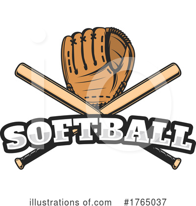Softball Clipart #1765037 by Vector Tradition SM