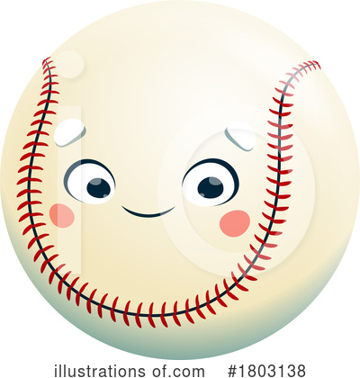 Royalty-Free (RF) Baseball Clipart Illustration by Vector Tradition SM - Stock Sample #1803138