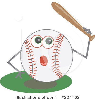 Royalty-Free (RF) Baseball Clipart Illustration by Prawny - Stock Sample #224762