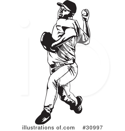 Royalty-Free (RF) Baseball Clipart Illustration by David Rey - Stock Sample #30997