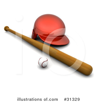Royalty-Free (RF) Baseball Clipart Illustration by KJ Pargeter - Stock Sample #31329