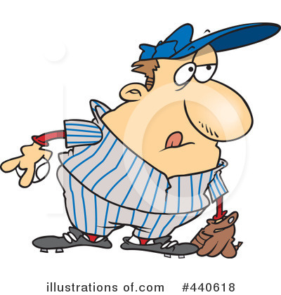 Royalty-Free (RF) Baseball Clipart Illustration by toonaday - Stock Sample #440618