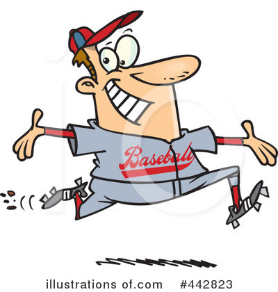 Royalty-Free (RF) Baseball Clipart Illustration by toonaday - Stock Sample #442823
