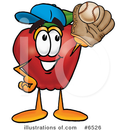 Royalty-Free (RF) Baseball Clipart Illustration by Mascot Junction - Stock Sample #6526