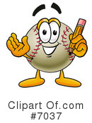 Baseball Clipart #7037 by Mascot Junction