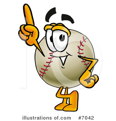Royalty-Free (RF) Baseball Clipart Illustration by Mascot Junction - Stock Sample #7042