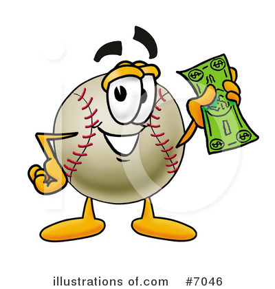 Royalty-Free (RF) Baseball Clipart Illustration by Mascot Junction - Stock Sample #7046