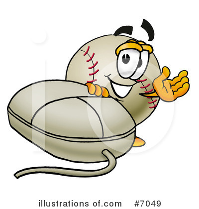 Royalty-Free (RF) Baseball Clipart Illustration by Mascot Junction - Stock Sample #7049