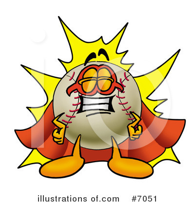 Royalty-Free (RF) Baseball Clipart Illustration by Mascot Junction - Stock Sample #7051