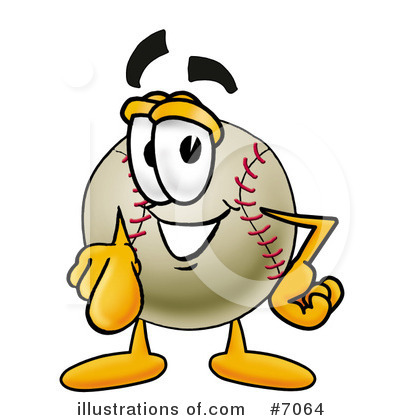 Royalty-Free (RF) Baseball Clipart Illustration by Mascot Junction - Stock Sample #7064