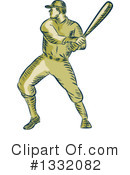 Baseball Player Clipart #1332082 by patrimonio