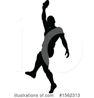 Royalty-Free (RF) Baseball Player Clipart Illustration by AtStockIllustration - Stock Sample #1562313