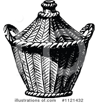 Royalty-Free (RF) Basket Clipart Illustration by Prawny Vintage - Stock Sample #1121432