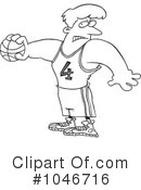 Basketball Clipart #1046716 by toonaday