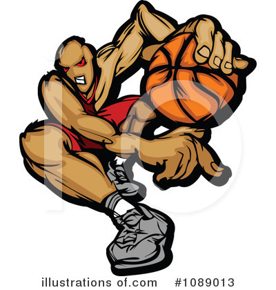 Royalty-Free (RF) Basketball Clipart Illustration by Chromaco - Stock Sample #1089013