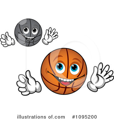 Royalty-Free (RF) Basketball Clipart Illustration by Vector Tradition SM - Stock Sample #1095200