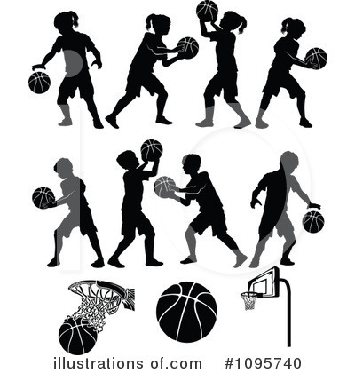 Royalty-Free (RF) Basketball Clipart Illustration by Chromaco - Stock Sample #1095740