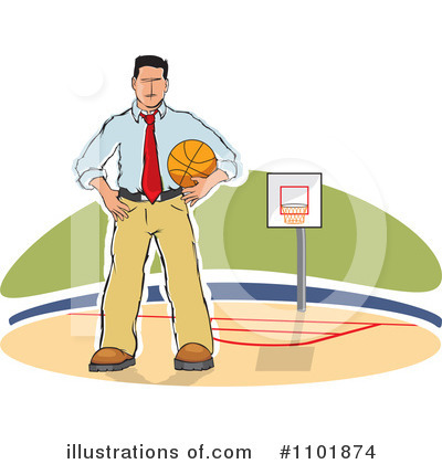 Royalty-Free (RF) Basketball Clipart Illustration by David Rey - Stock Sample #1101874